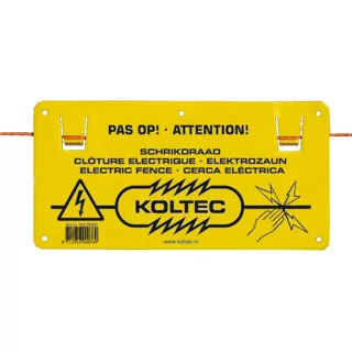 koltec waarschuwingsbord delmofarm